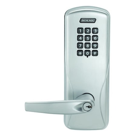Schlage Electronics Standalone Keypad Programmable Electronic Lock Mortise Classroom / Storeroom Keypad Athens Lever wit CO100MS70KPATH626J